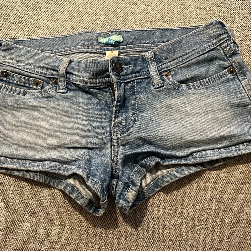 Hollister Light Blue Jean Shorts